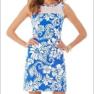 Lilly Pulitzer Marianne Shift, Blue and White NWOT